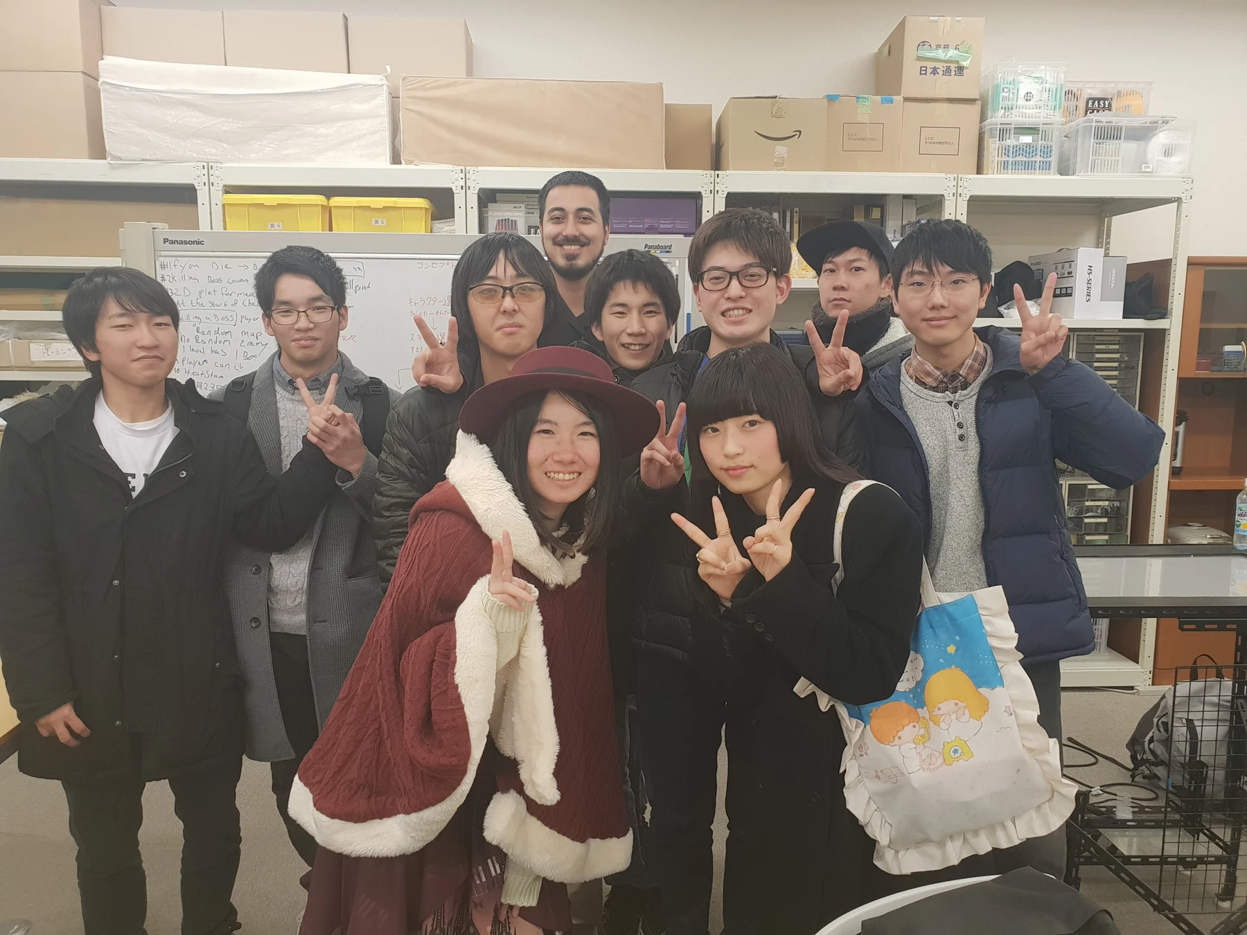 With fellow students during my exchange in Japan