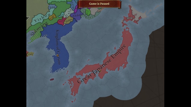 Japan unified as the Great Japanese Empire in Europa Universalis V