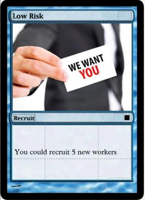 An early Mayor Rush paper prototype card